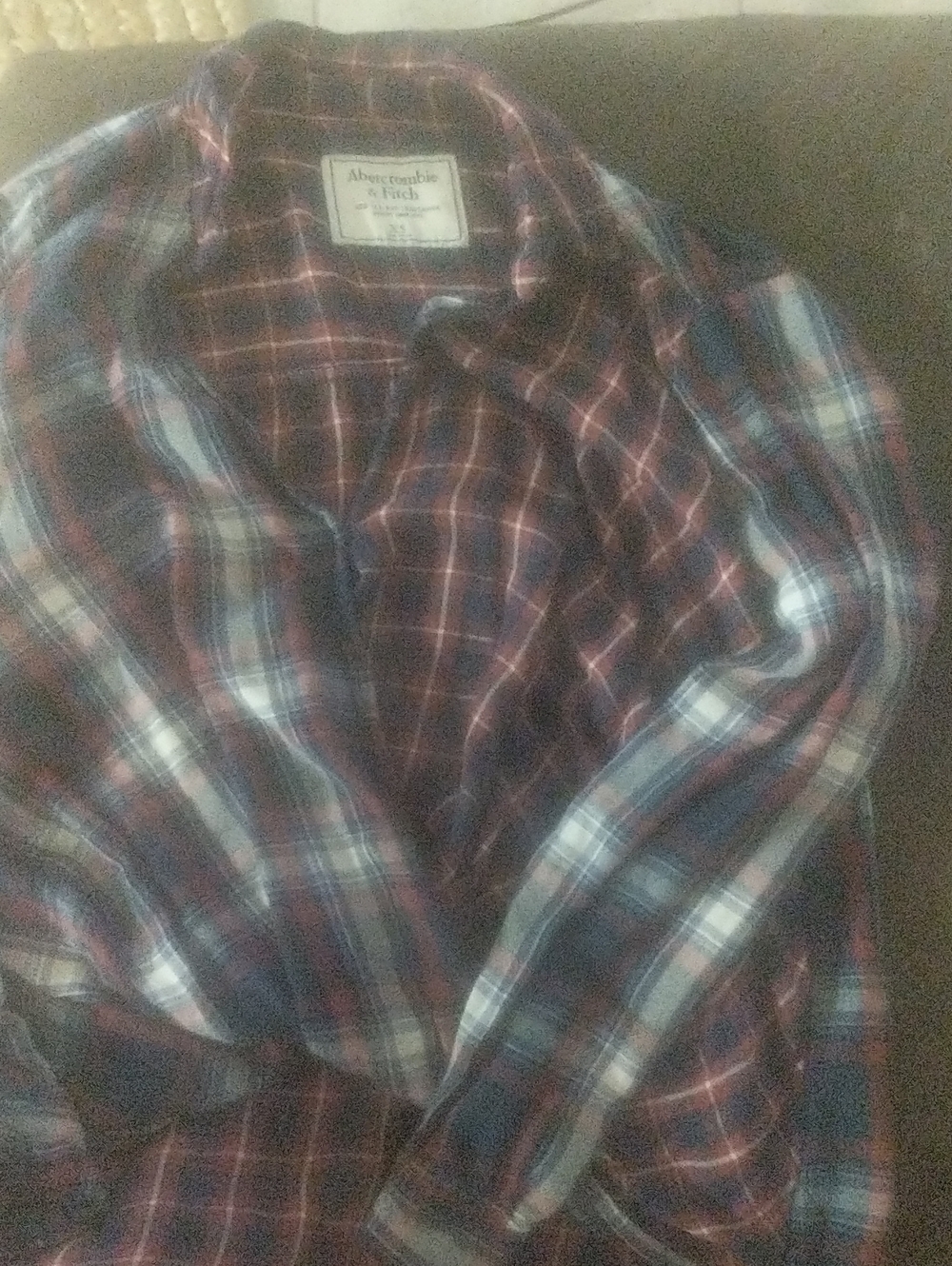 Women's Size Extra Small Abercrombie And Fitch Flannel High Low Top